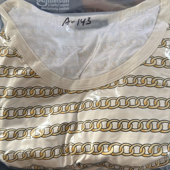 J McLaughlin Signature Catalina Cloth 3/4 Sleeve Crewneck T-shirt EUC Women's XL - Picture 10 of 10